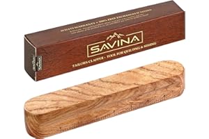 Savina Tailors Clapper for Quilting, Hard Wood Professional Multipurpose Durable for Seam Ironing, Flattening Tool. Great for Setting Fabric Folds, Accenting, Clothing Wrinkle Sewing.