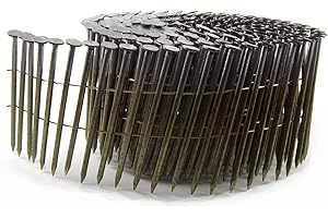 B&C Eagle A314X120C Round Head 3-1/4-Inch X 0.120 X 15 Degree Bright Smooth Shank Wire Collated Coil Framing Nails (400 Per B