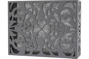 ORYX VISION ORYX Doorbell Chime Cover Box Only, Grey Door Bell Covers for Wall, Wood Piano Paint Design for Decorative, Large Size 9.8x7.6