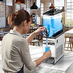 VEVOR Slushy Machine,15L Single Tank Commercial