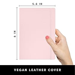 PAPERAGE Blank Journal Notebook, (Blush), 160