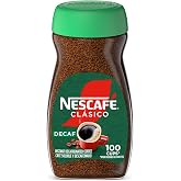 NESCAF&Eacute; Clasico Decaf Dark Roast Instant Coffee, 7 oz Jar | Smooth dark roast decaf instant coffee; single 7 oz (200 g) jar
