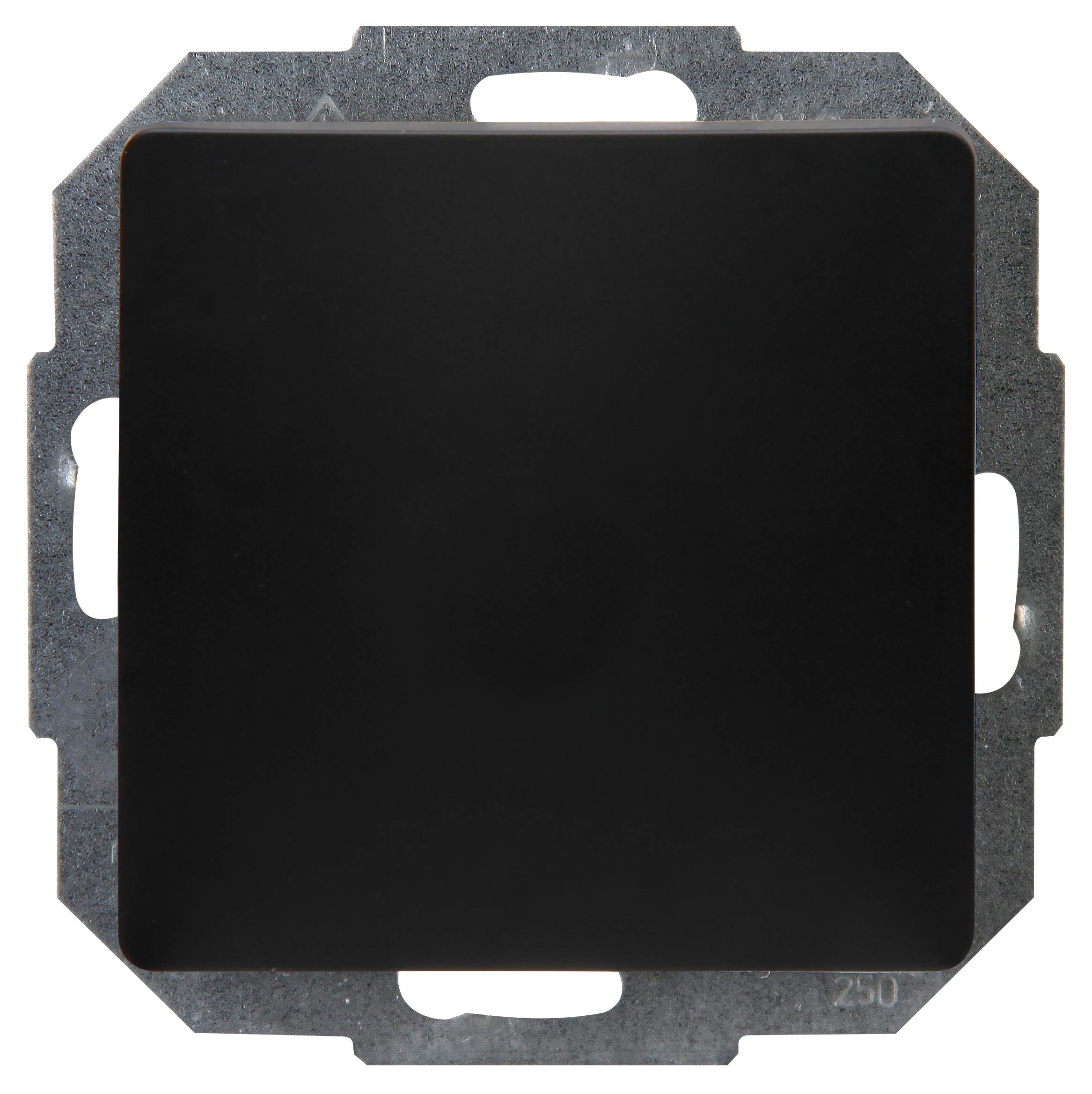 Kopp Paris 650750085 Cross Switch Flush-Mounted Matt Black