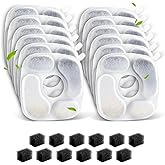 Cat Fountain Filters for 95 oz/2.8 Liter Automatic Pet Fountain Cat Fountain (12 Filters+12 Sponges)