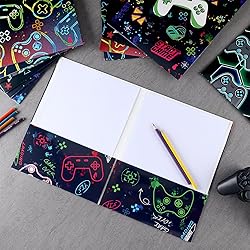 Kosiz 12 Pcs 9x12 Boy Video Game 2 Pocket