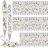 Lingvee 50 Pcs Autism Awareness Pens Colorful Puzzle Ribbon Bookmarks for Autism Awareness Party Decorations Stuff Gifts Supplies Public Welfare Lecture Favor