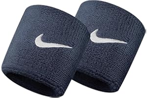 Nike Swoosh Wristbands (Obsidian/White, OSFM)