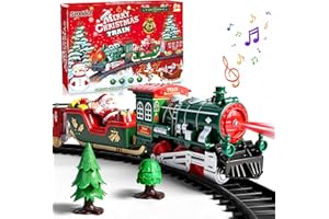 SHXYKZ Train Set for Toddlers Christmas Tree, Christmas Train Sets for Around The Tree, Train Set with Sound and Lights, Toddler Model Trains for 3 4 5 6 7 8+ Years Old Kids Christmas Toys, Gifts