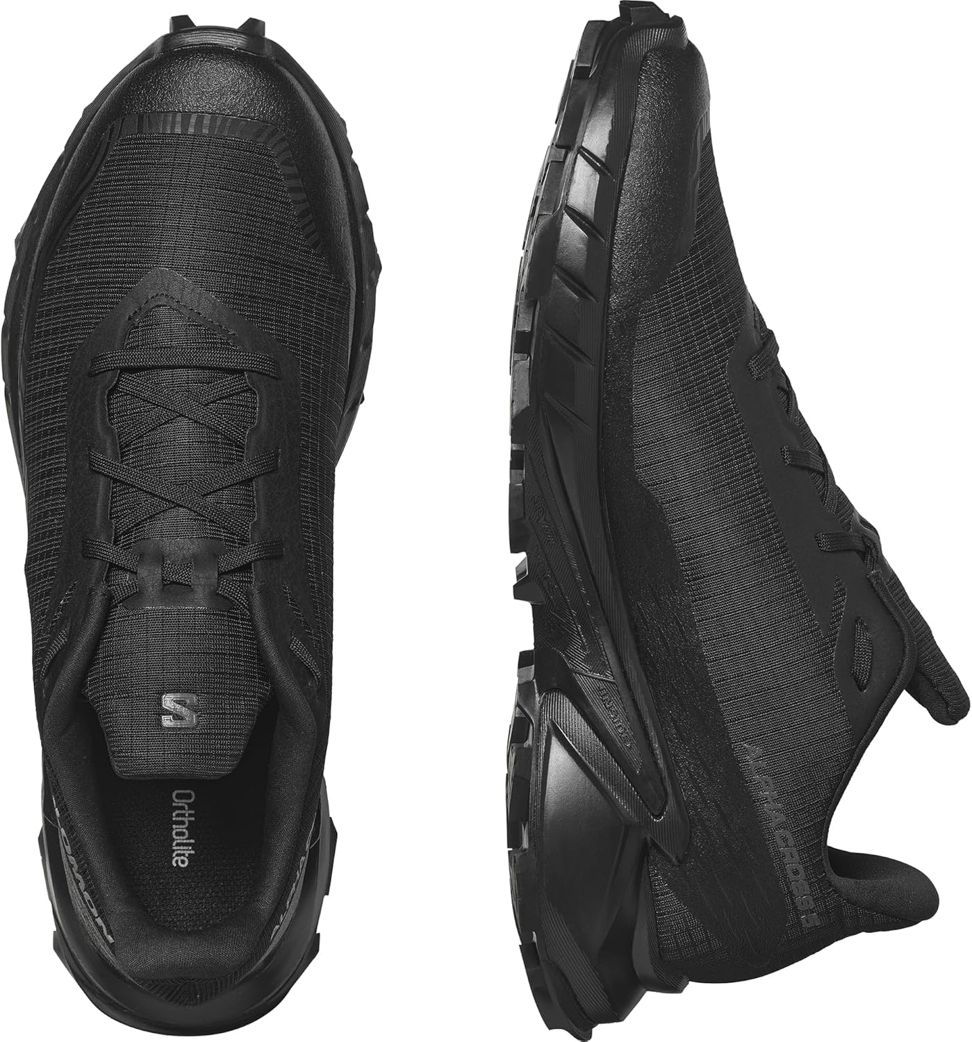 Salomon Alphacross 5 Herren Trail-Laufschuhe, Starker Grip, Anhaltender Komfort, Vielseitige Performance, Black, 44 2/3 7
