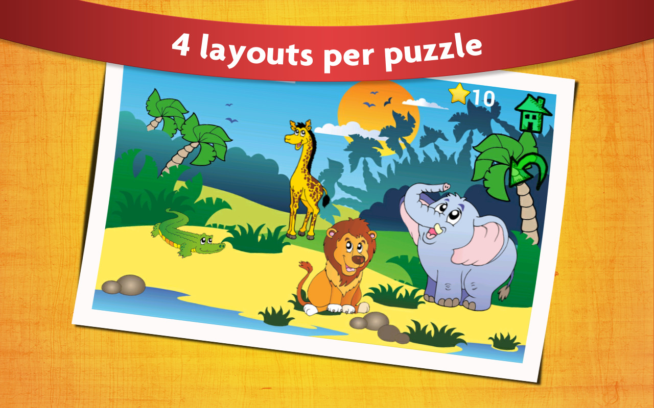 Shape Puzzles for Kids Animated educational learning apps for babies