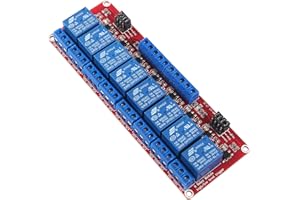 AEDIKO DC 24V Relay Module Relay Board 8 Channel OPTO-Isolated High or Low Level Trigger