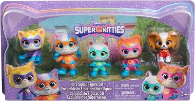 Just Play Disney Junior SuperKitties Hero Squad Figure Set 5 Figures
