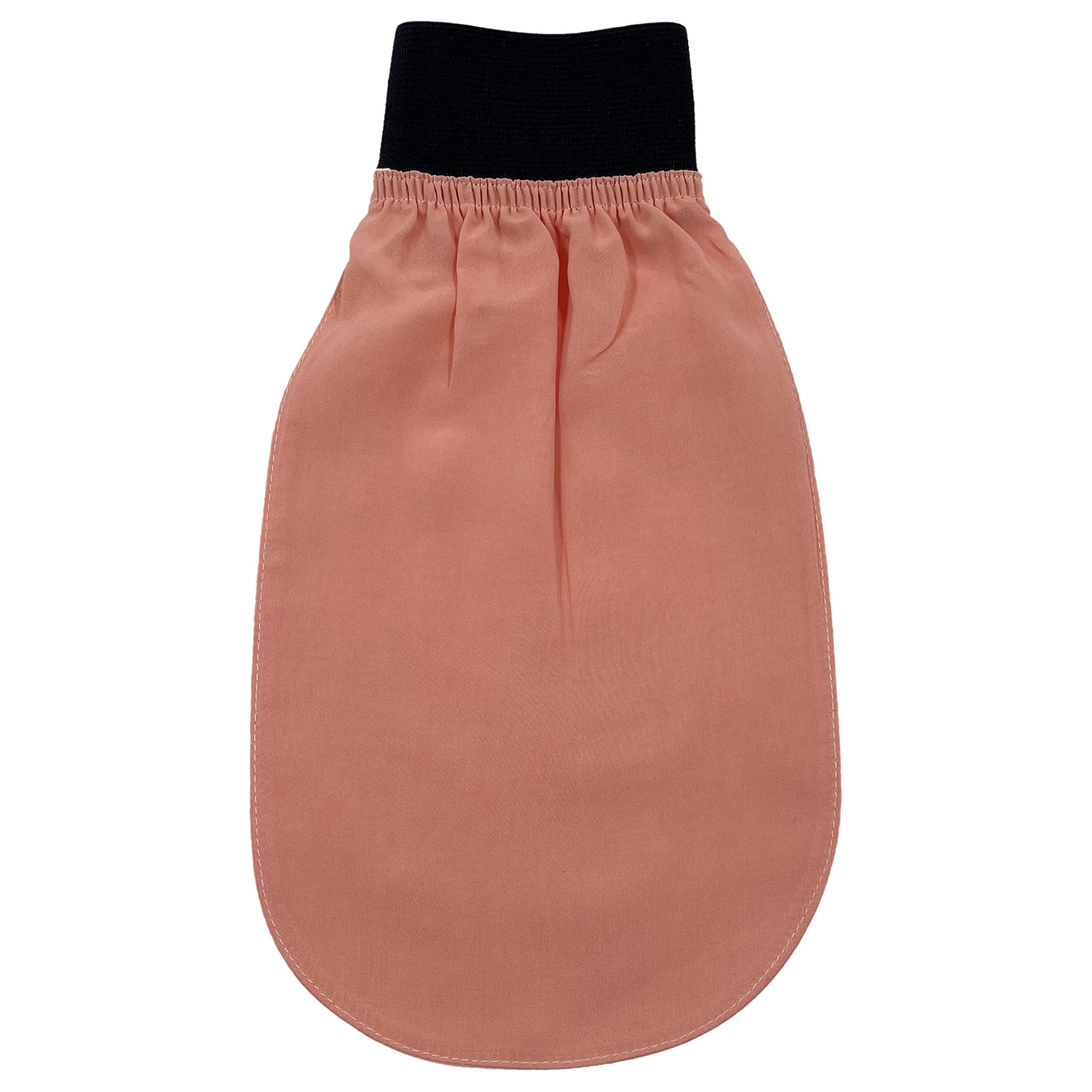 Feel Fine Turkish Exfoliating Mitt – 100% Natural Plant Silk Hammam Kese Glove for Men & Women | Handcrafted Skin Peeling Scrubber, Vegan Shower, Bath & Sauna Exfoliator (Pink & Black)