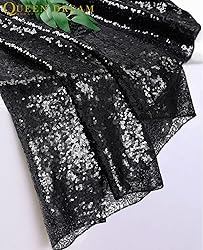 6ft Black Table Skirt for Round Rectangle Square