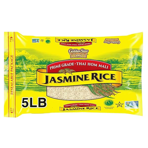 GOLDEN STAR THAI HOM MALI WHITE JASMINE RICE...