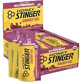 Honey Stinger Organic Acai Pomegranate Energy Gel, Gluten Free &amp; Caffeine Free, for Exercise, Running and Performance, Sports Nutrition for Home &amp; Gym, Pre and Mid Workout, 24 Pack, 26.4 Ounce