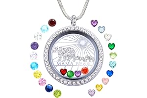 Veeshy Best Mom Mother Gift, Floating Charms Locket for Women
