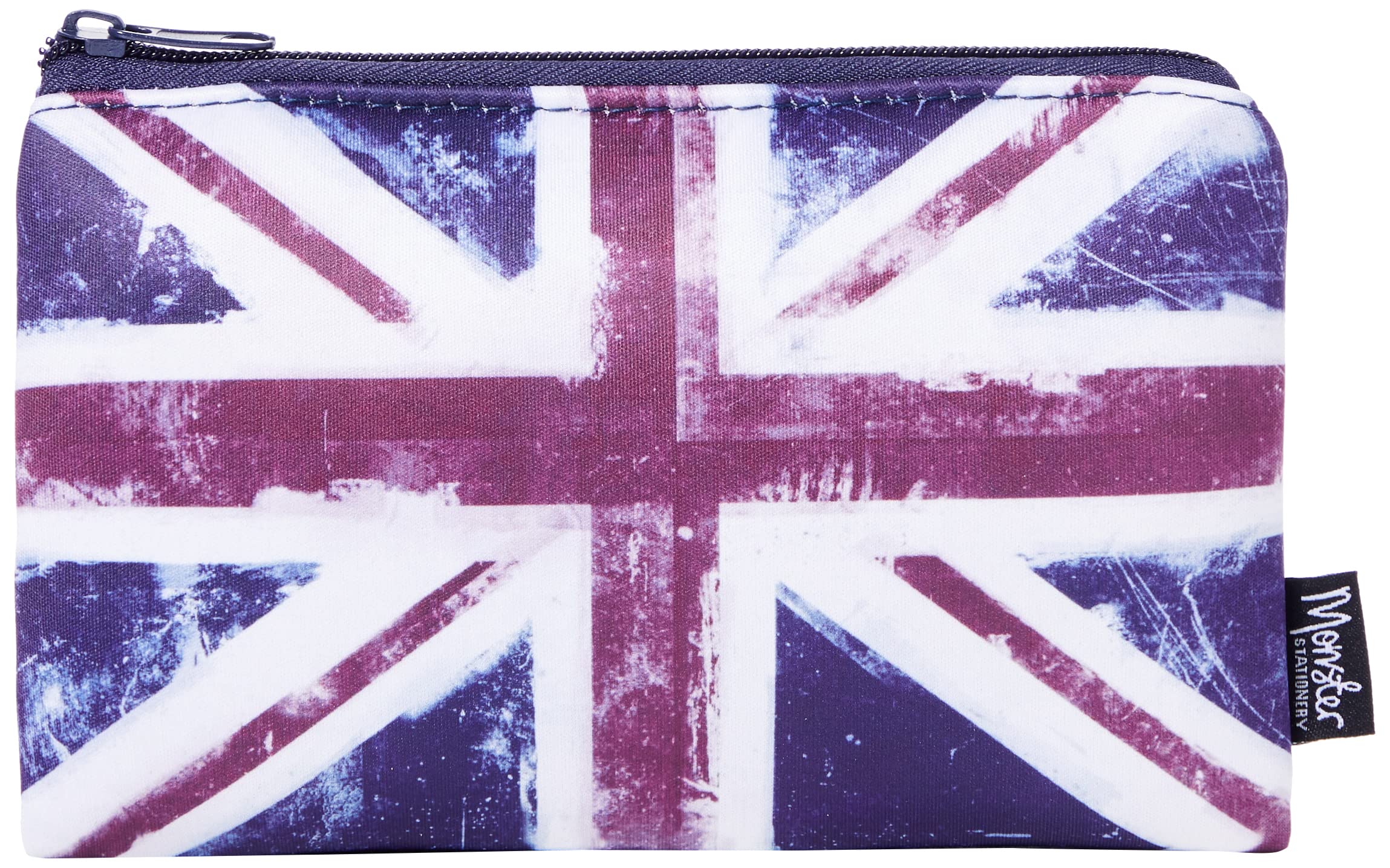 Monster Stationery - Single-Pocket Neoprene Pencil Case - Distressed Flag Series - British Union Jack