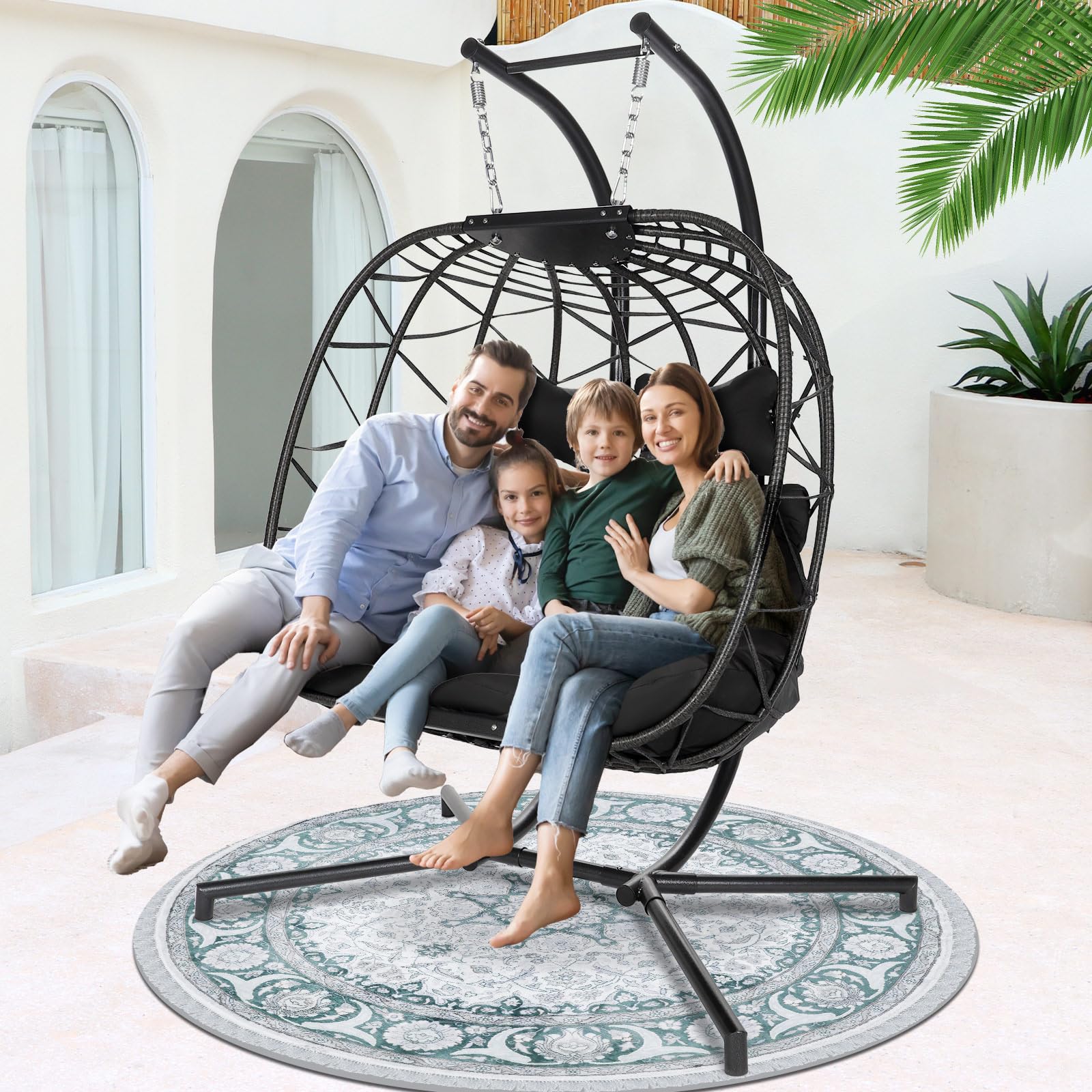 Lounge Chair Amazon Outdoor Egg Chair Rattan Wicker Indoor Swing - Main Image