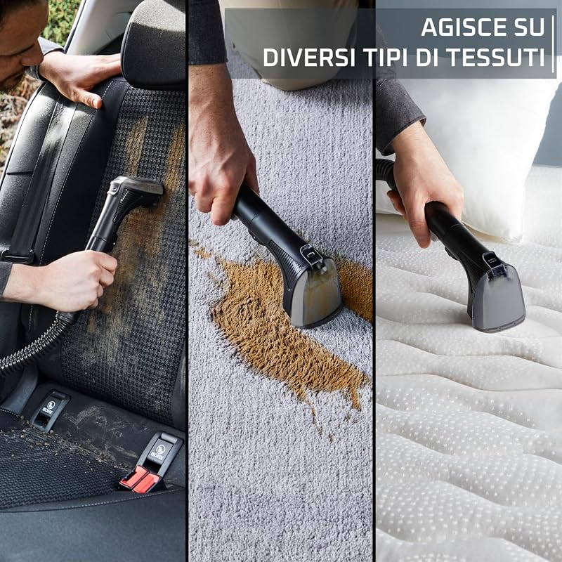 Clean It, Lavatappeti Portatile, Grigo, IN5010