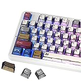 FunHub Retro PBT Keycaps,Anime Themed Japanese