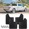 DREAMOTOR 4PCS Universal Car Mud Flaps, Splash Guards Fenders Front and Rear Set, Truck Mud Flaps Heavy Duty Compatible with Dodge Ram Pickup Ford Bronco Jeep Toyota Tacoma Chevy Silverado