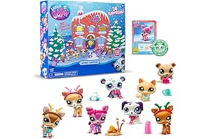 Littlest Pet Shop - Advent Calendar 2024 - LPS Gen 7, Authentic Mystery Figures, Surprise Collectible Kidult Toy, Girls, Boys, Kids, Tweens Ages 4+