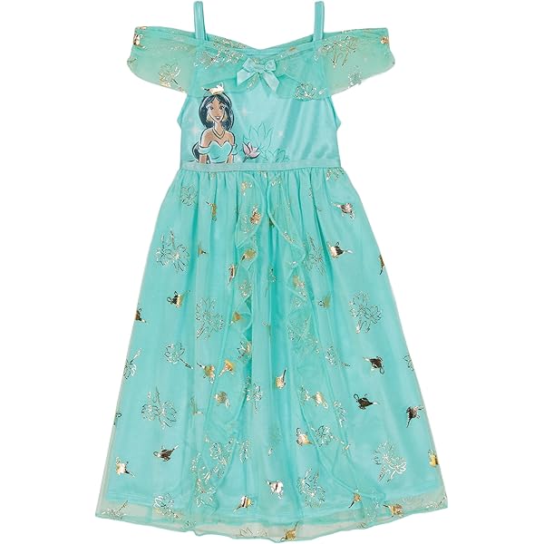 disney princess dress pajamas Disney Girls 4-6X Disney Princess Short Sleeve Nightgown