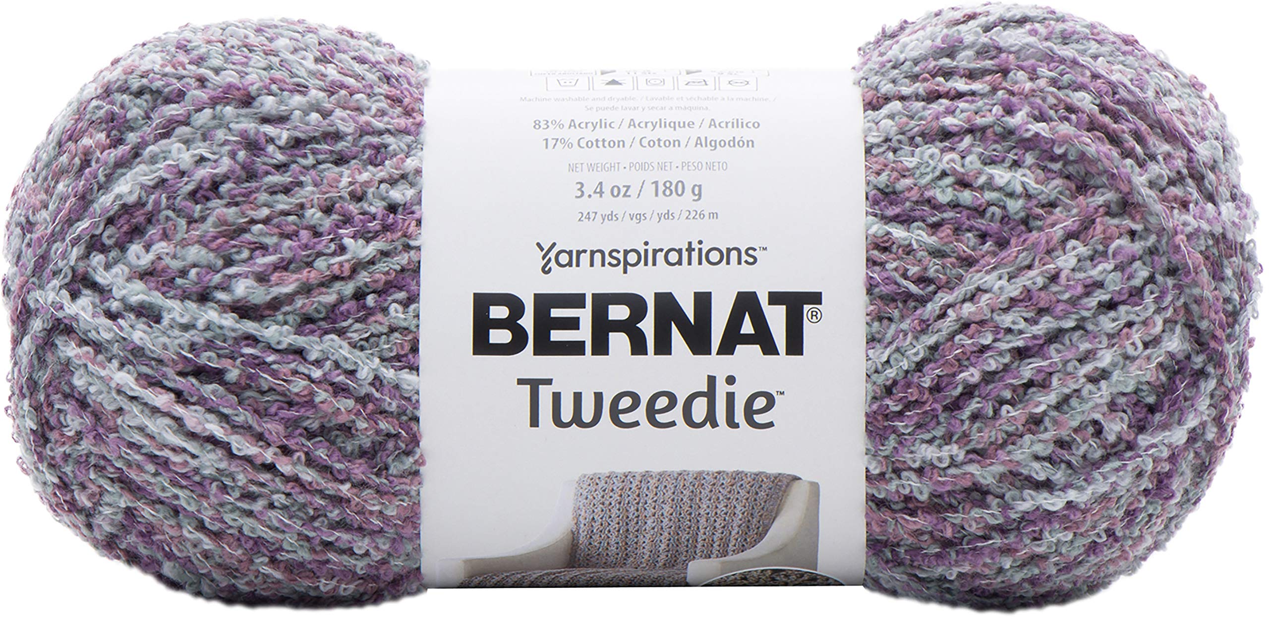 Bernat Yarn TWEEDIE FRNCH LILC, French Lilacs, One Size