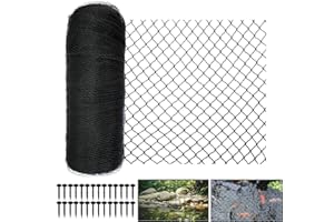 Meanchen Pond Netting 20 X 30 FT,Pond Netting for Leaves,Pond Cover Net Protects Koi Fish from Birds, Cats and Predators,Black