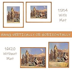 Gdfmsc 16x20 Picture Frame with Mat for