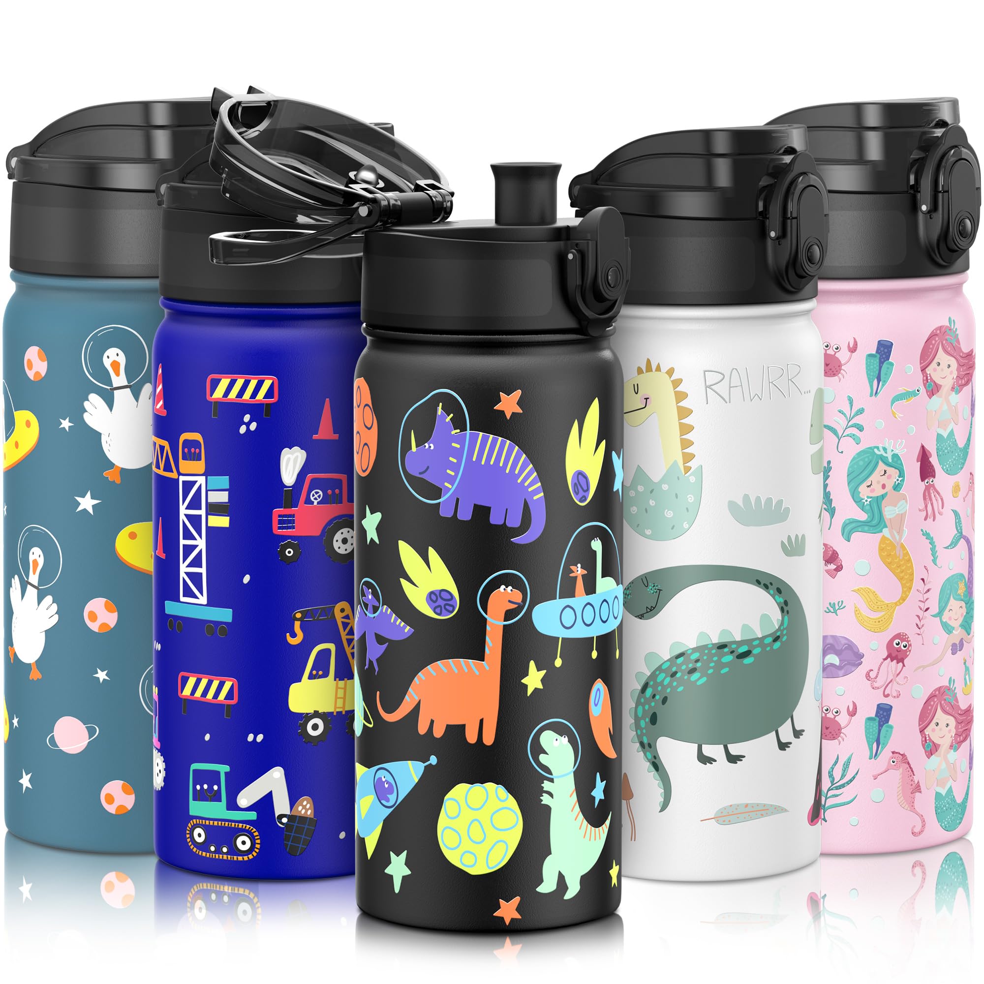 GOPPUS Kids Water Bottle (Chug Lid)-18oz Insulated