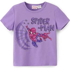 Disney Marvel Princess Frozen Stitch Minnie Toddler Girls T Shirts Short Sleeves Cotton Graphic Tee Kids Summer Clothes 2-9Y
