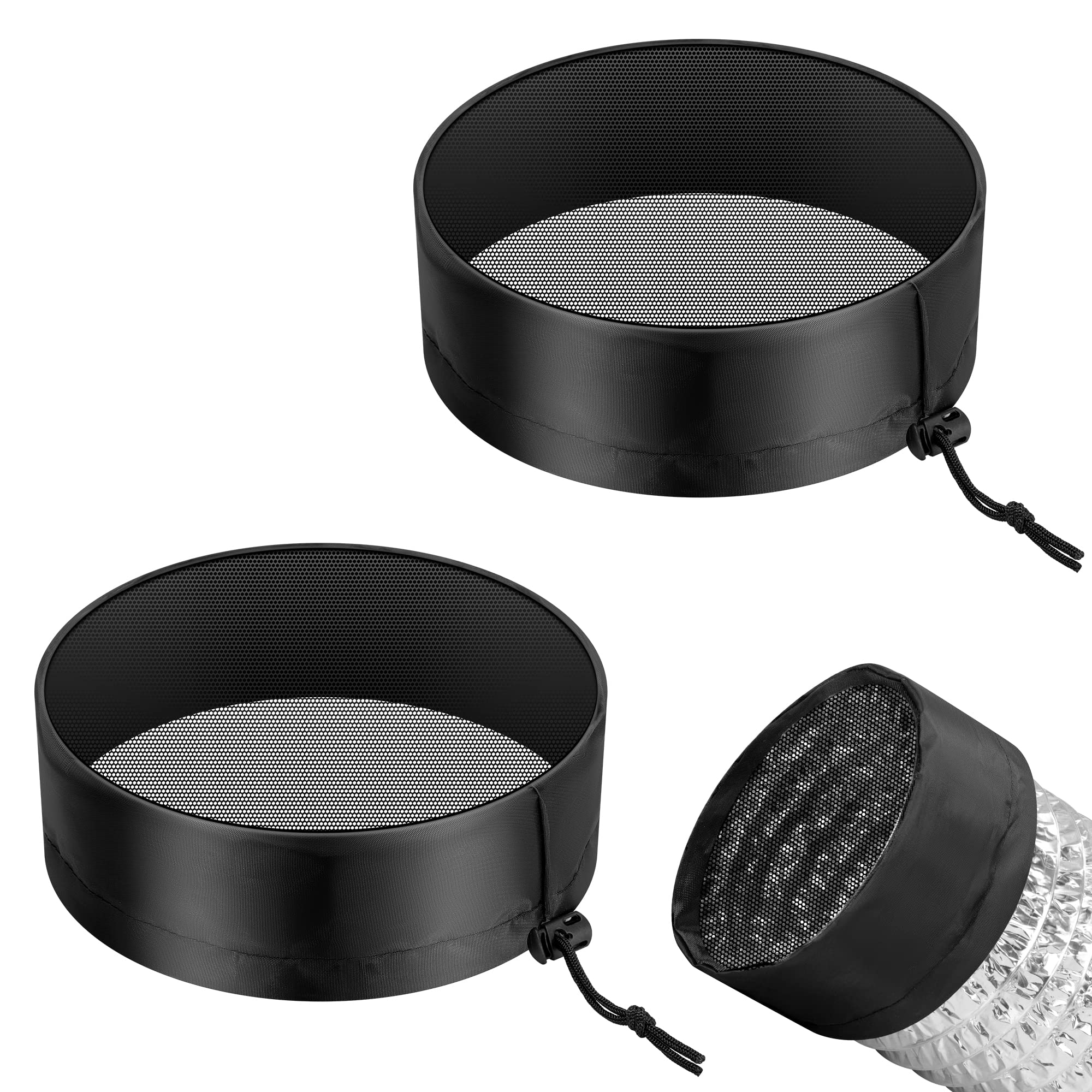 Photo 1 of VIVOSUN 2-Pcs. Grow Tent Vent Cover, 4"/6"/8" Duct Filter Vent Cover with Elastic Band and Fixed Buckle for Plant Grow Tent Vent