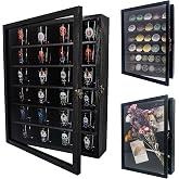 FramePro Shadow Box Frame Display Case 12x16 with Removable Shelves, Deep Memory Box Trinket Knick Knack Shelf Cabinet for Collector, Keepsake Coins Military Medals Wedding Flowers Black