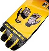 DEWALT SecureFit Full Finger Protection Gloves, Reinforced, Black, Size Large view 4