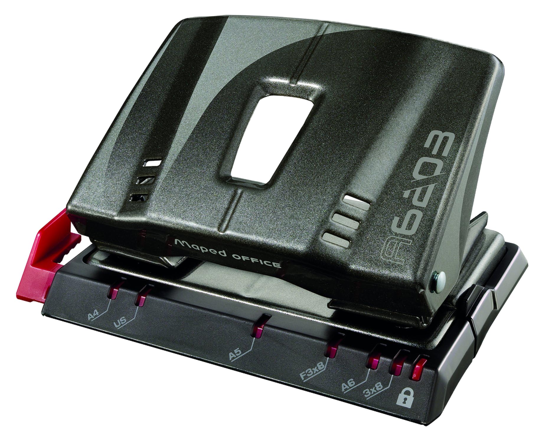 Maped Office Advanced Grey Metal Two Hole Punch (20 sheets)