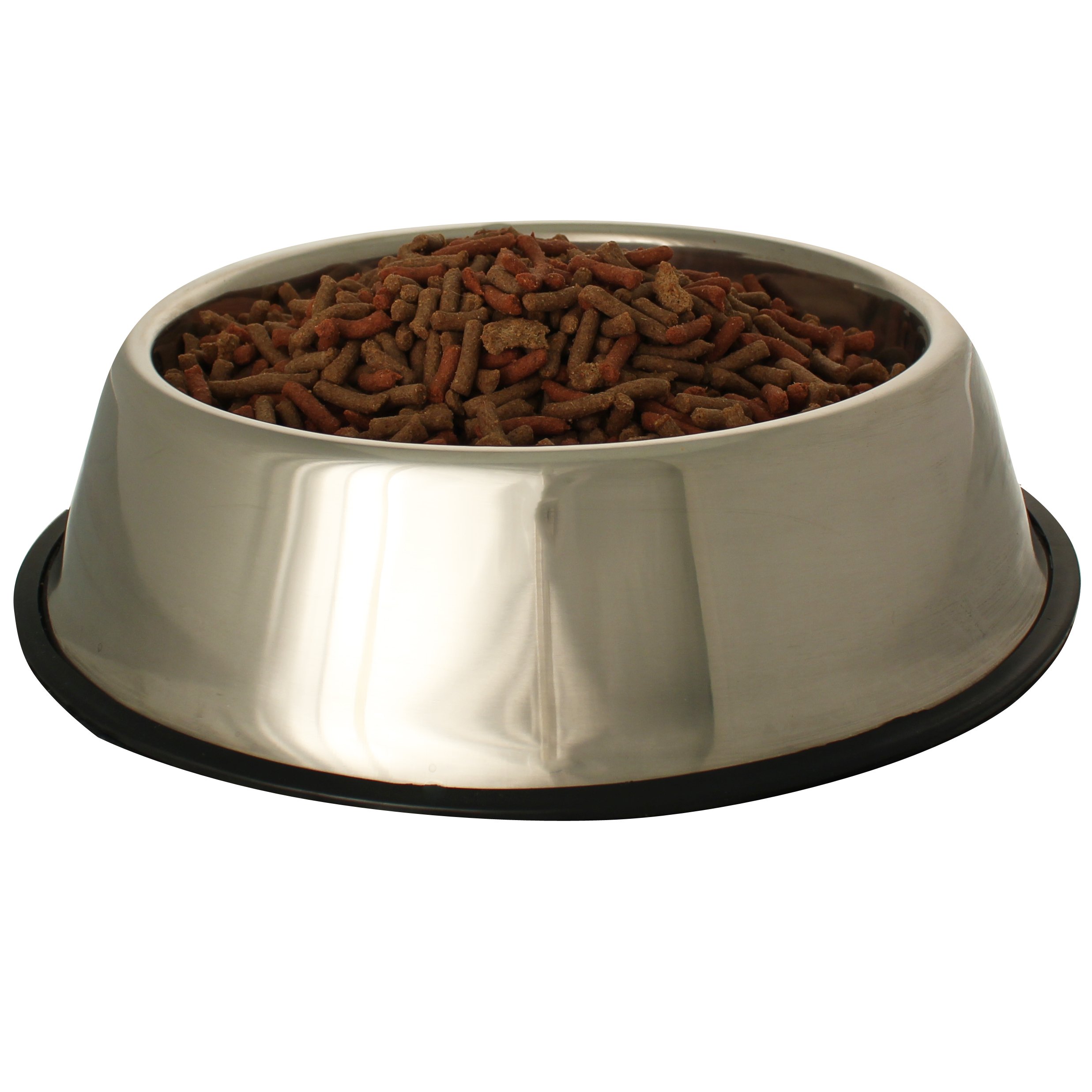 Mool Dog Bowl with Rubber Anti-Slip base, 2000 ml, Silver