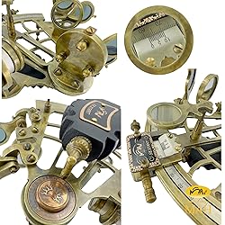 Brass Ship History Sextant Handmade Gift for