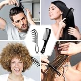 Sularpek Pack of 2 Hair Combs Wide Tooth & Large Tooth Black view 7