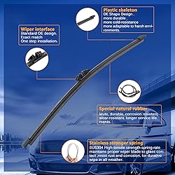 RAINTOK Windshield Wiper Blades Replacement for