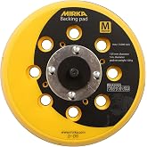Mirka Backup/Backing Pad 5 Inch 28-Hole Medium Hardness for DEROS 550CV | Professional Sanding Accessory for Wood, Paint, Automotive and Industrial Use, Supports Dust-Free Surface Preparation