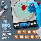 PORTENTUM Digital Kitchen Scale 500g/0.01g Stainless Steel view 7
