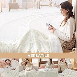Bedsure Heated Blanket Electric Throw - Soft