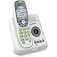VTech CS6124 DECT 6.0 Cordless Phone with Answering System and Caller ID/Call Waiting, White with 1 Handset