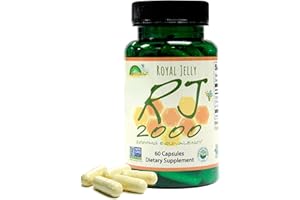 Greenbow Royal Jelly 2000mg Equivalency – Non GMO Made with Organic Royal Jelly - One of The Most Nutrition Packed – (60 Vegan Capsules)