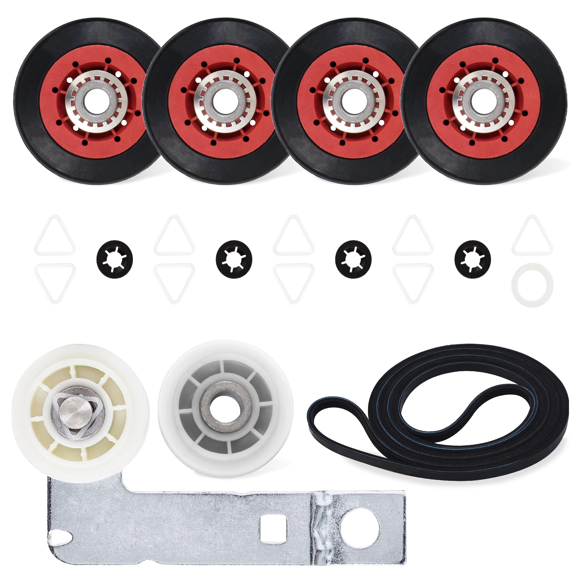 Photo 1 of BlueStars 4392067 Dryer Repair Kit and W10837240 Idler Pulley - Fit for Whirlpool Cabrio Duet Maytag Bravos XL Kenmore Elite Dryer - Includes WPW10314173 & 661570V & 279640 - #4392067VP #80047#587637