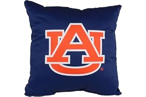 College Covers Everything Comfy Auburn Tigers 16" Decorative Pillow Reversible 2 Unique Sides