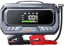 YaberAuto Portable Car Jump Starter with Air Compressor 160PSI, 6000A 65W Charging Car Battery Jump Starter Battery Pack (All