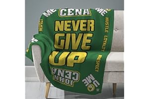 The Sleep Squad WWE John Cena 60 x 80 Raschel Plush Blanket Wrestling Legend Super-Soft Throw